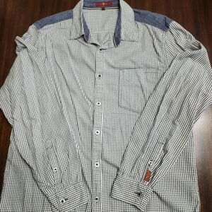 L 7 for all mankind flannel button down